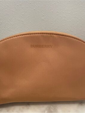 New! Burberry Camel Cosmetic Case